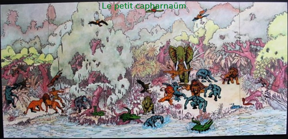Décorama - Letraset Action Transfer - Tarzan vs King Beats of the jungle divers decorations magnets autocollants decalcomanies decorama letraset action transfer tarzan vs king beats of the jungle