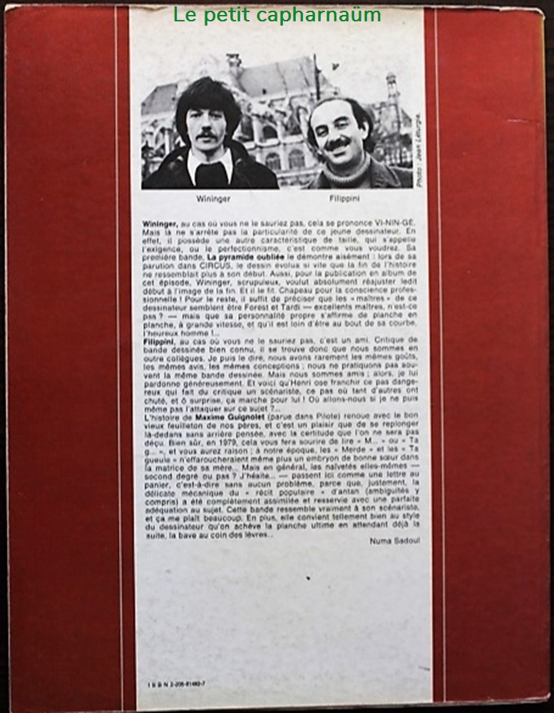 Dargaud collection Pilote - Le jardin sanglant - EO 1979 livres bd revues bandes dessinees dargaud collection pilote le jardin sanglant eo 1979