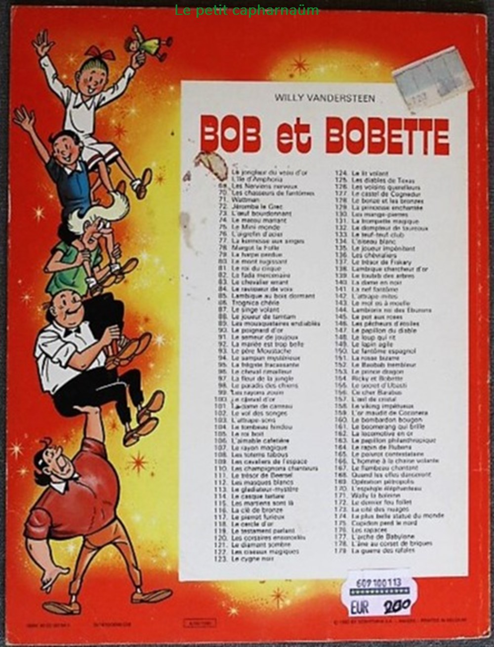 livres bd revues bandes dessinees bob et bobette 3eme serie 110 les champignons chanteurs reed 1980