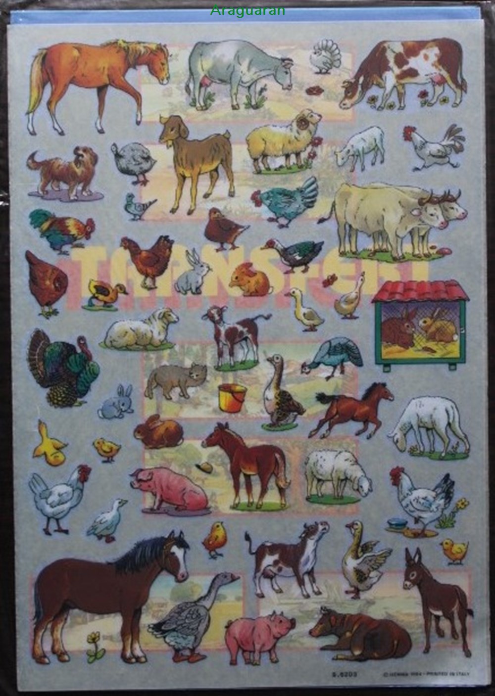 Décorama - Hemma Transfert - Les animaux de la ferme divers decorations magnets autocollants decalcomanies decorama hemma transfert les animaux de la ferme