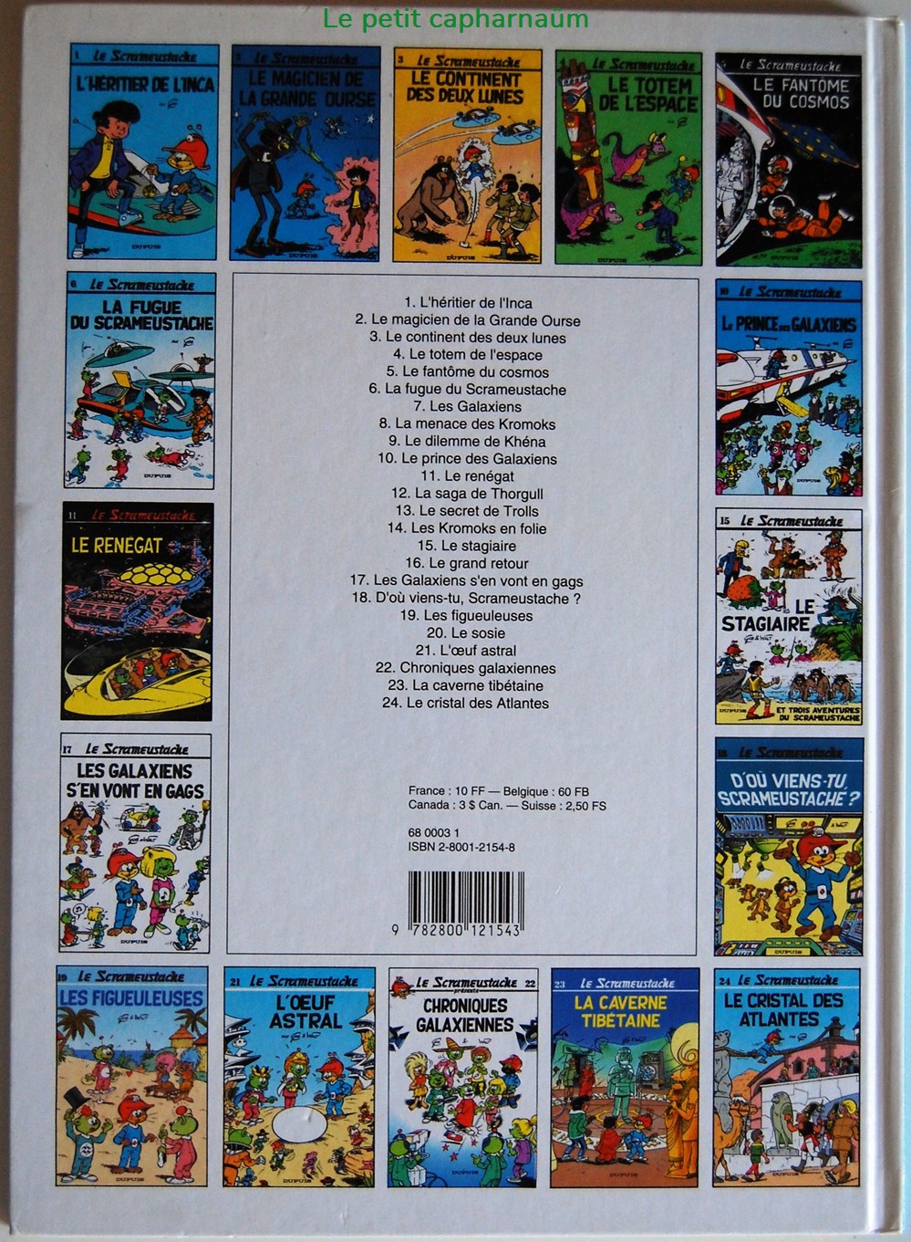 Le scrameustache - 03 - Le continent des deux lunes - Rééd. 1994 livres bd revues bandes dessinees le scrameustache 03 le continent des deux lunes reed 1994
