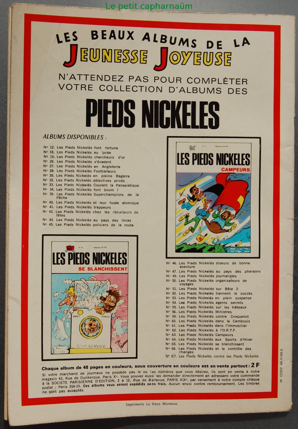 livres bd revues bandes dessinees bibi fricotin 073 bibi fricotin demenageur reed 1971