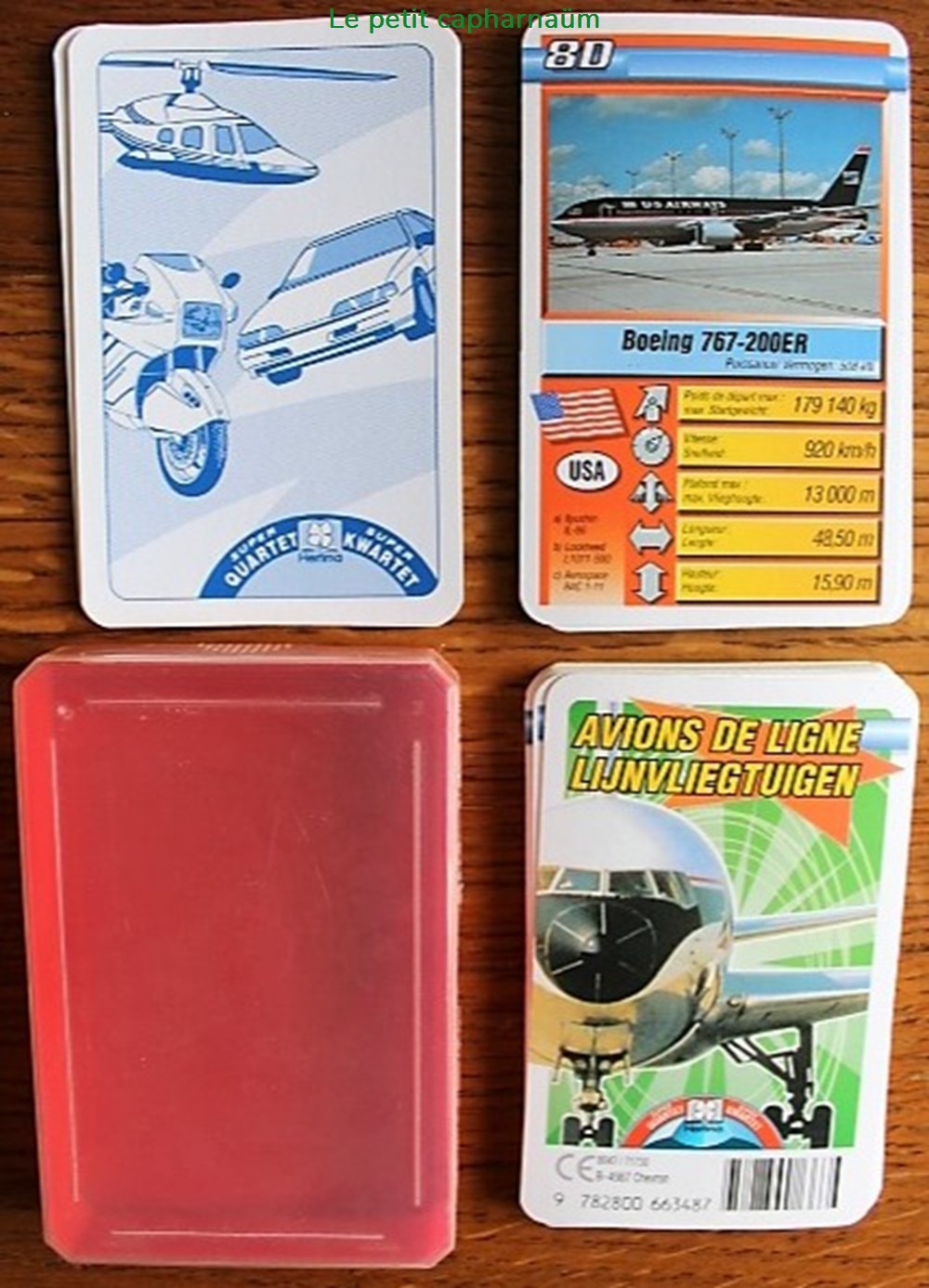 Jeu d'atout - Avions de ligne jeux societe jouets cartes jeu atout avions de ligne