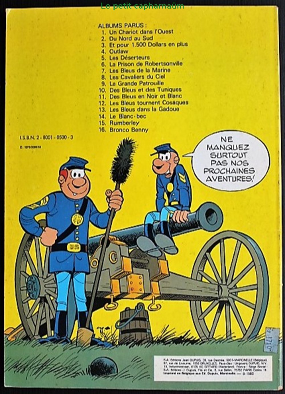 Les tuniques bleues - 09 - La grande patrouille - Rééd. 1980 livres bd revues bandes dessinees les tuniques bleues 09 la grande patrouille reed 1980
