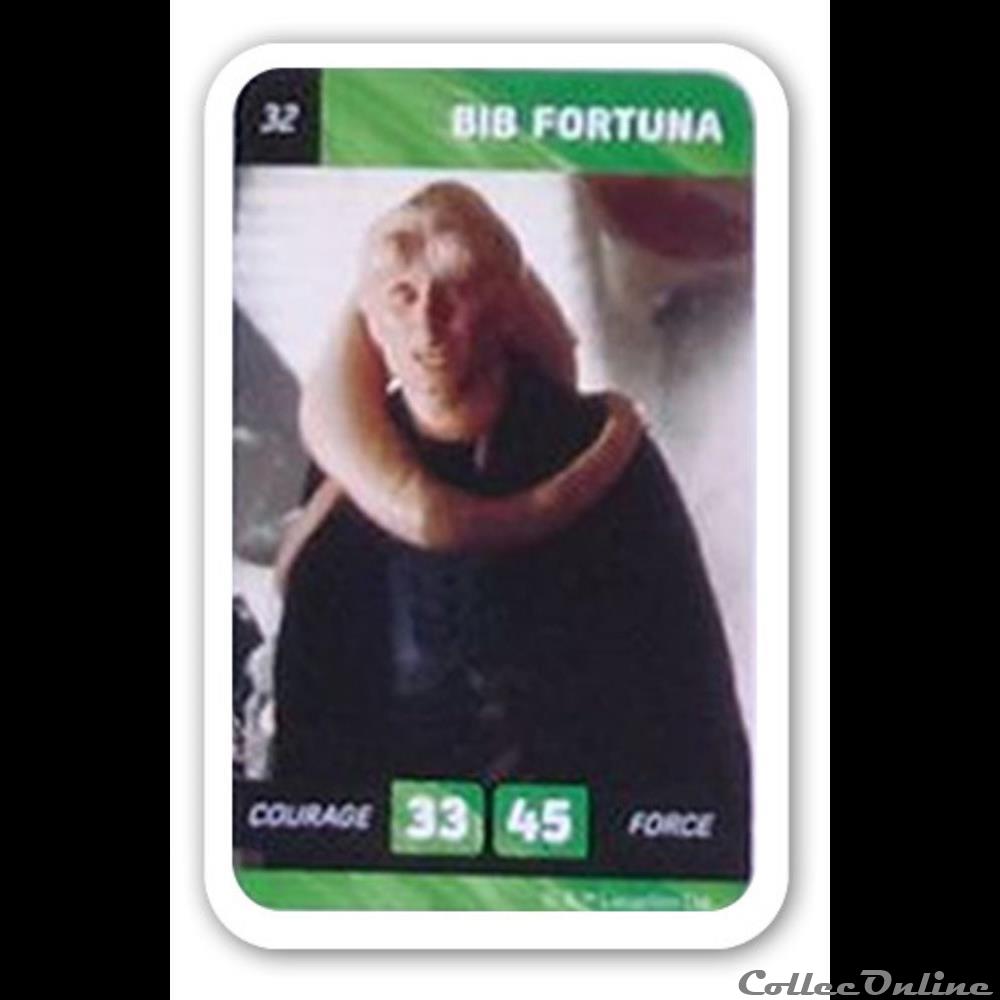 32 - Bib Fortuna jeux jouet jeu de carte collectionner 32 bib fortuna