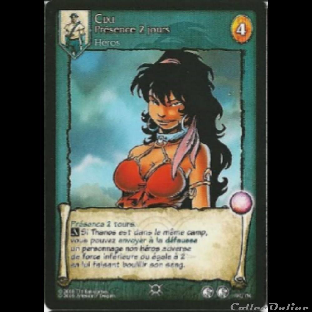 Lanfeust de Troy - 102 - Cixi Présence 2 jours jeux jouet jeu carte collectionner lanfeust de troy 102 cixi presence 2 jours