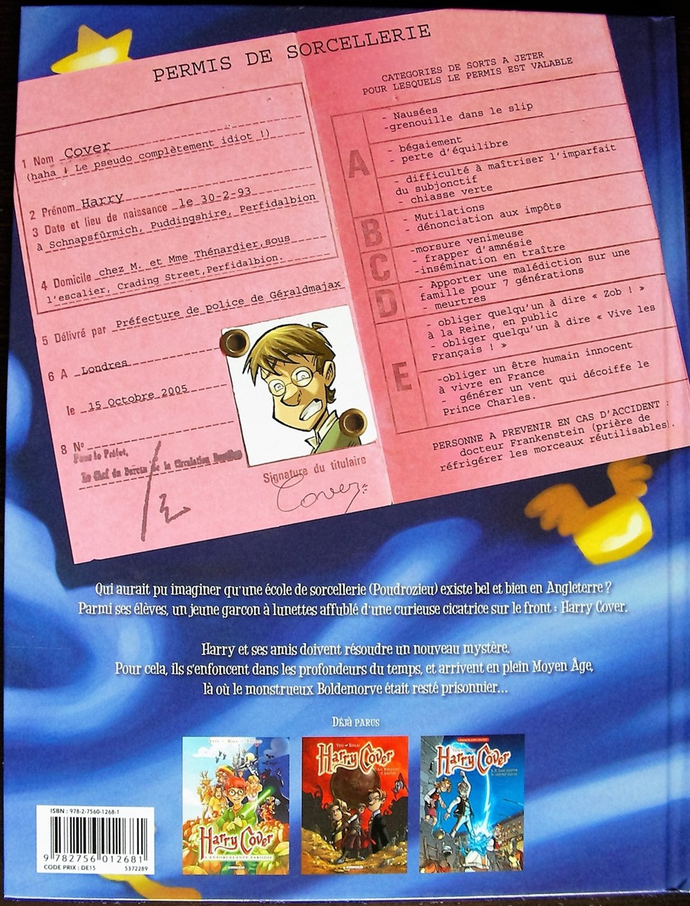 Harry Cover - 03 - Il faut sauver le sorcier Cover - EO 2008 livres bd revues bandes dessinees harry cover 03 il faut sauver le sorcier cover eo 2008
