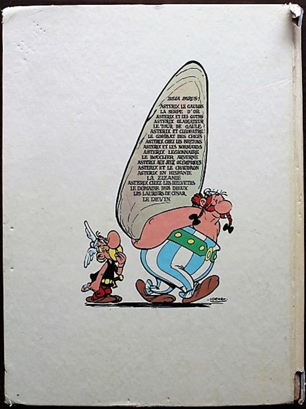 Album - Astérix - 19 - Le devin - EO 1972 livres bd revues bandes dessinees album asterix 19 le devin eo 1972