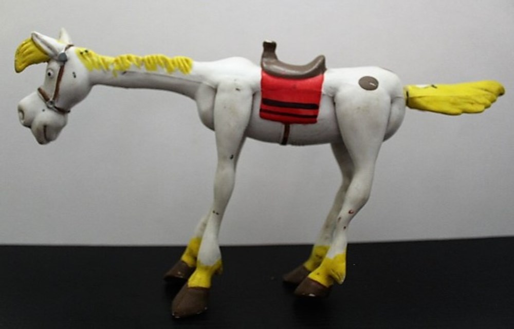 figurines bande dessinee lucky luke figurine jolly jumper dargaud 1984