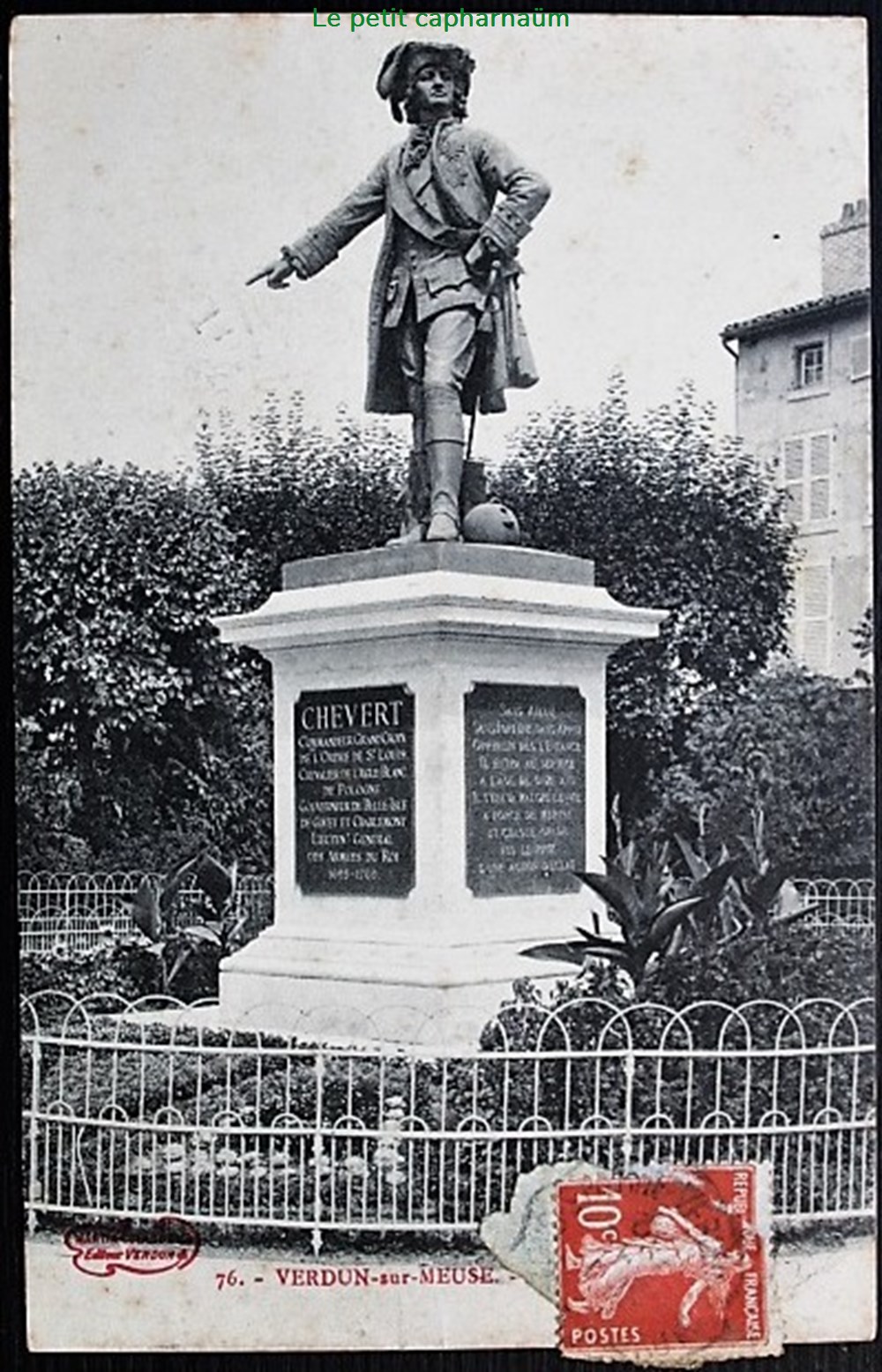 cartes postales europe france verdun 55 le monument chevert