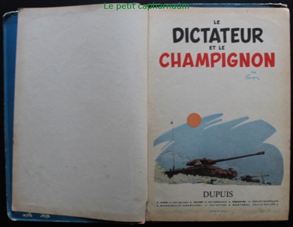 Spirou et Fantasio - 07 - Le dictateur et le champignon - EO Française 1956 5 livres bd revues bandes dessinees spirou et fantasio 07 le dictateur et le champignon eo francaise 1956