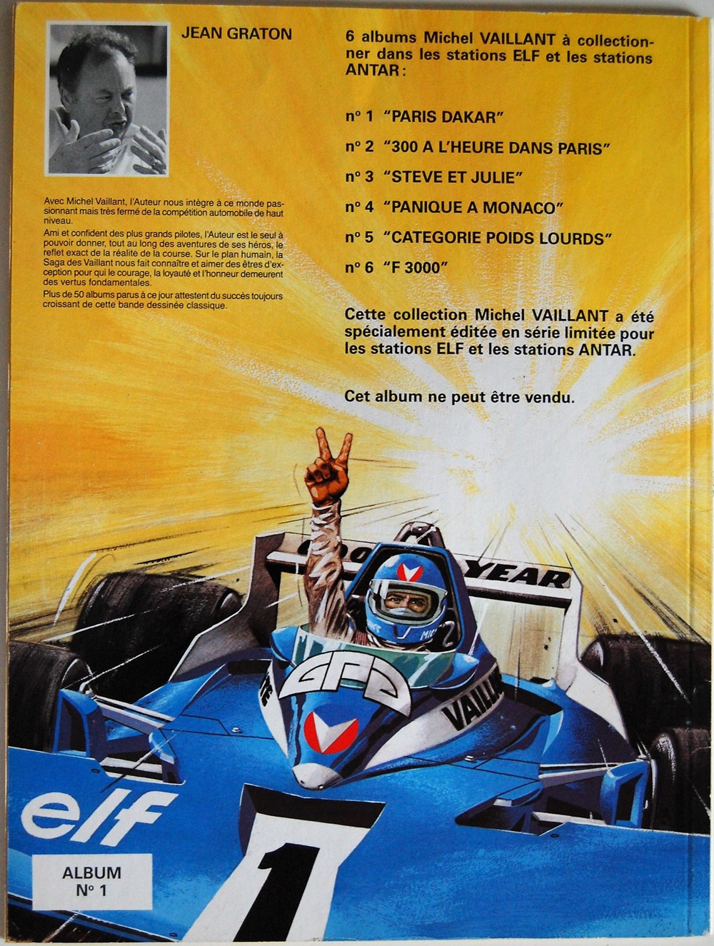 Michel Vaillant - 41 - Paris-Dakar ! - Rééd. Publicitaire Elf 1982 livres bd revues bandes dessinees michel vaillant 41 paris dakar reed publicitaire elf 1982
