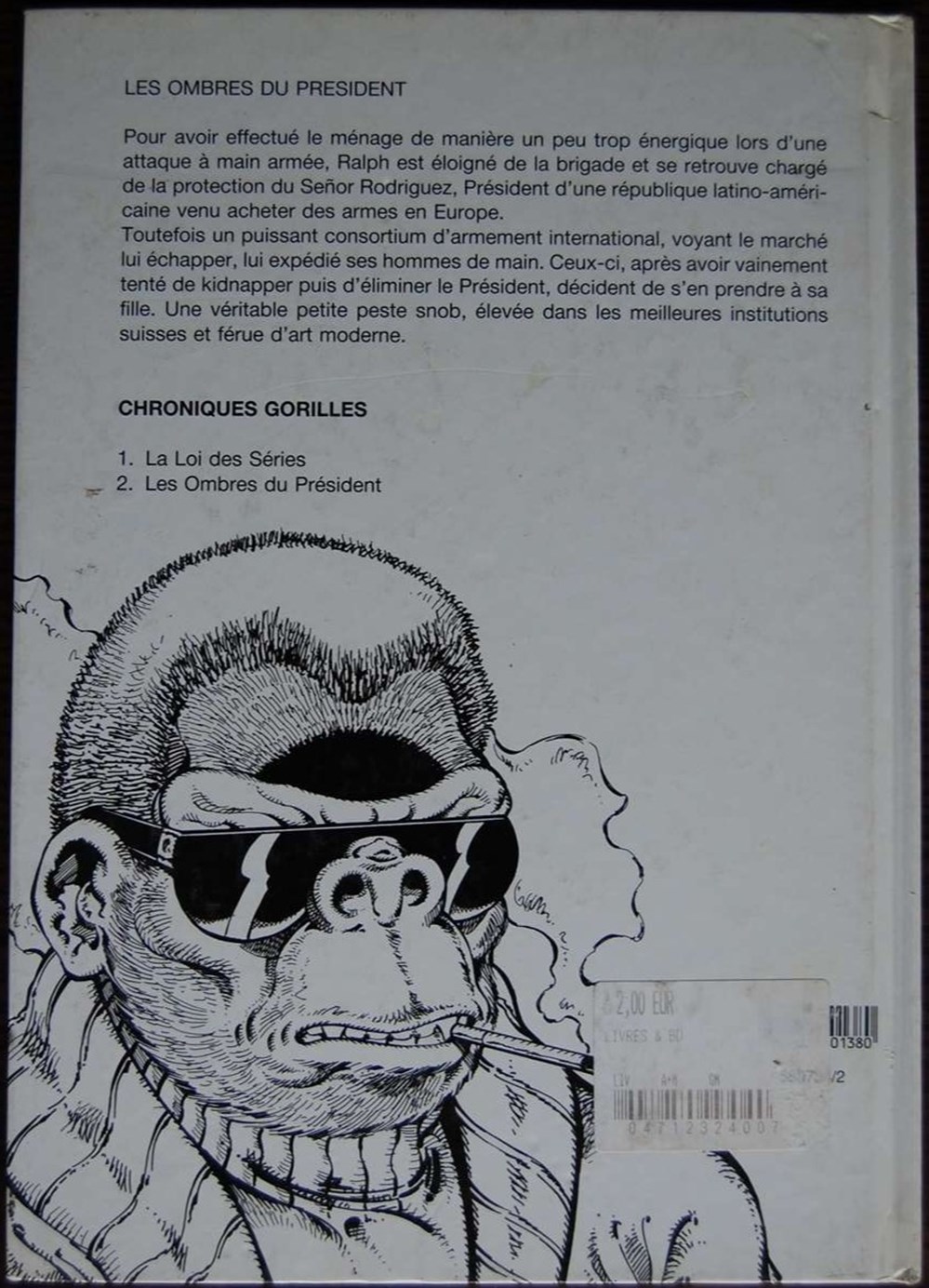 livres bd revues bandes dessinees chroniques gorilles 02 les ombres du president eo 1991