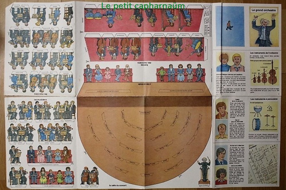 documents anciens chromos images diorama le grand orchestre