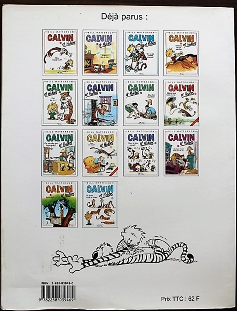 Calvin et Hobbes - 15 - Complètement surbookés ! - EO 1998 livres bd revues bandes dessinees calvin et hobbes 15 completement surbookes eo 1998