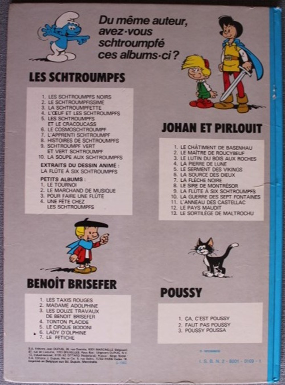 Les schtroumpfs - 02 - Le schtroumpfissime - Rééd. 1982 livres bd revues bandes dessinees les schtroumpfs 02 le schtroumpfissime reed 1982