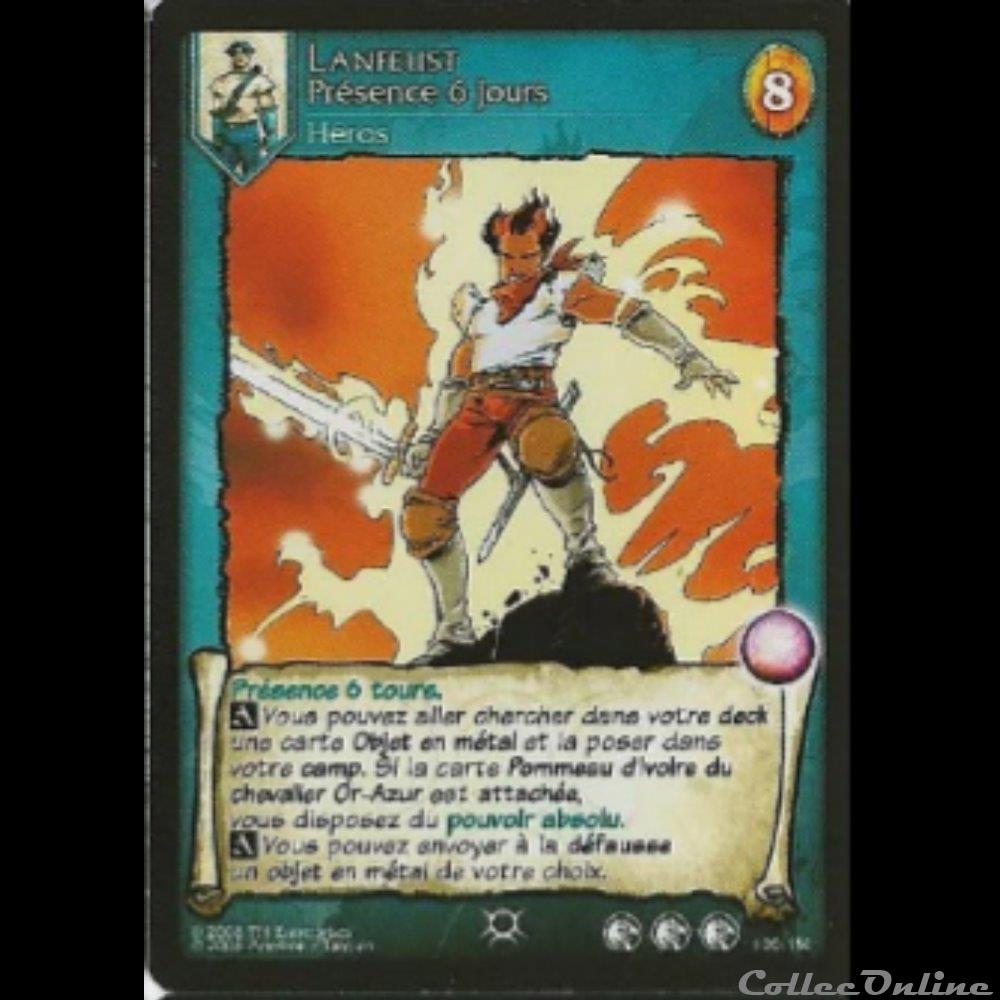 Lanfeust de Troy - 100 - Lanfeust Présence 6 jours jeux jouet jeu carte collectionner lanfeust de troy 100 lanfeust presence 6 jours