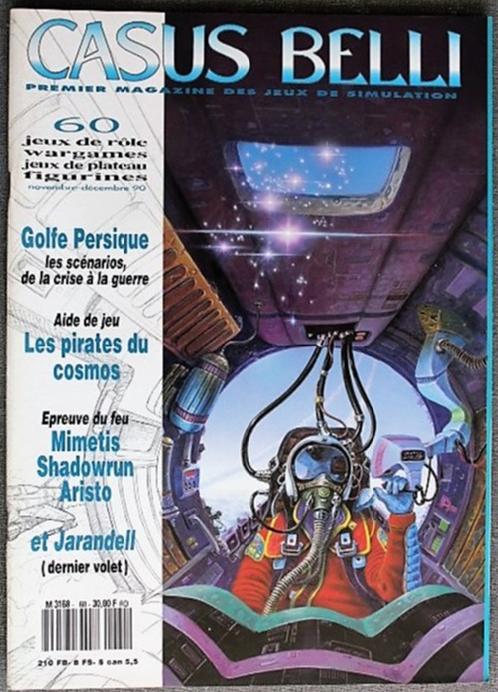 Casus Belli - Numéro 60 avec Poster central d'olivier Ledroit "Le vent des dragons" livres bd revues casus belli numero 60 avec poster central olivier ledroit le vent des dragons