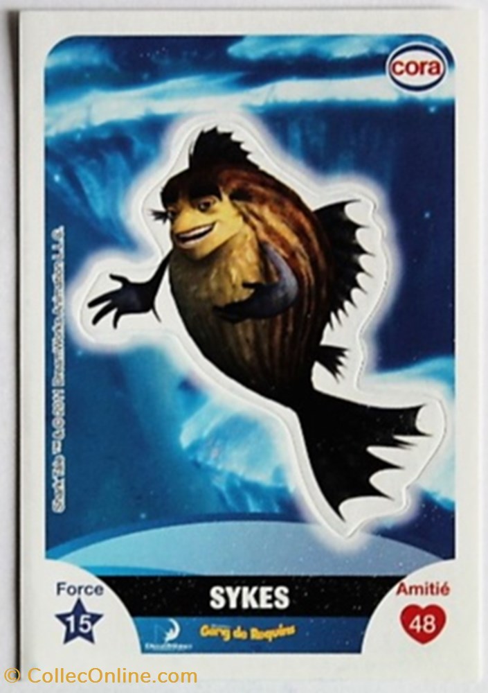 Dreamworks Cora 2011 - S087 - Gang de requins - Sykes jeux jouets jeu carte collectionner dreamworks cora 2011 s087 gang de requins sykes
