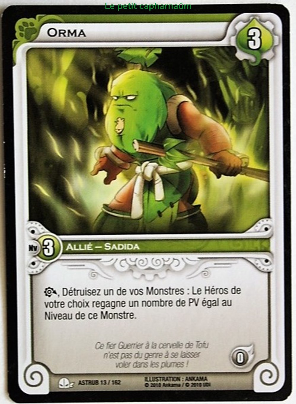 Wakfu TCG - 2010 - Astrub - 013 - Orma - commune jeux de societe jouets jeu carte collectionner wakfu tcg 2010 astrub 013 orma commune