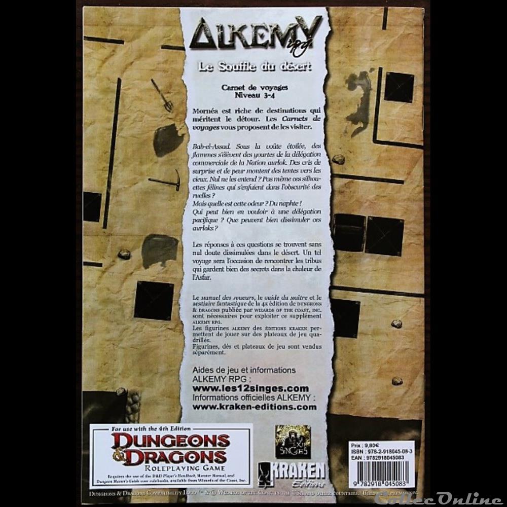 Jeu de rôle - Alkemy - Souffle du désert (Le) jeux jouet jeu de role alkemy souffle du desert le