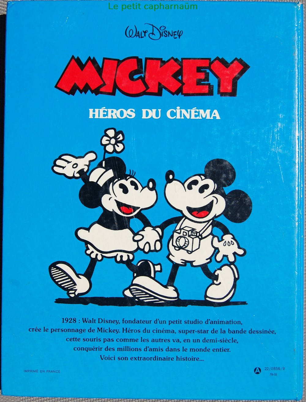 BD - Mickey, héros du cinéma - EO 1979 livres revues bandes dessinees bd mickey heros du cinema eo 1979