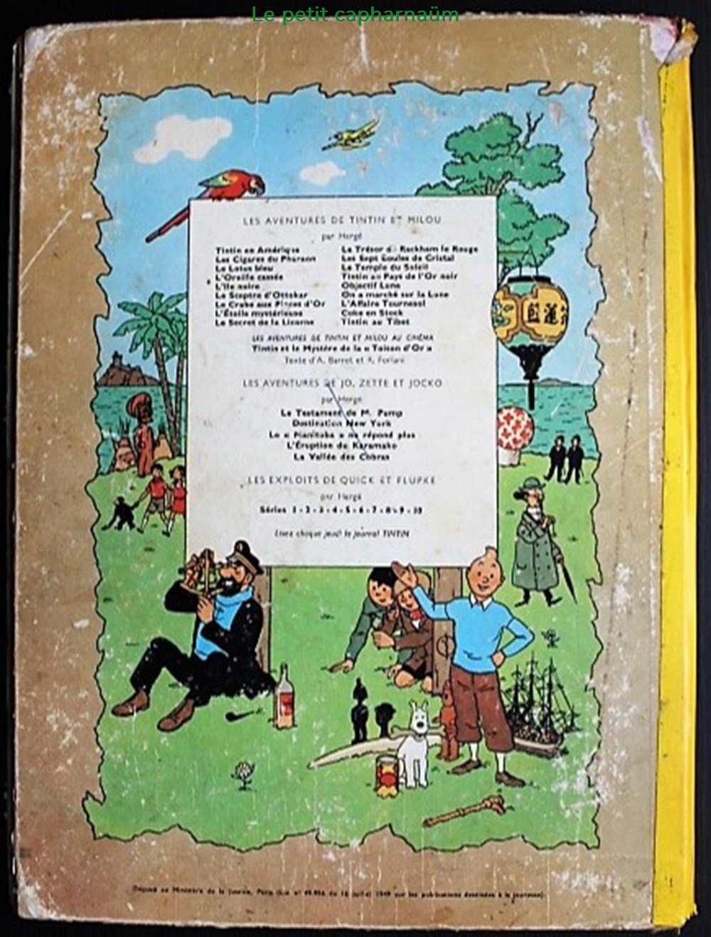 Tintin - 18 - L'affaire Tournesol - Rééd. 1962 - B32 2 livres bd revues bandes dessinees tintin 18 affaire tournesol reed 1962 b32