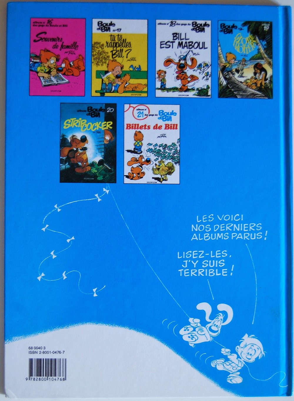Boule et Bill - 12 - Ce coquin de cocker - Rééd. 1985 livres bd revues bandes dessinees boule et bill 12 ce coquin de cocker reed 1985