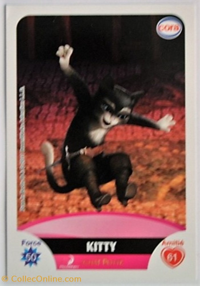 Dreamworks Cora 2011 - C030 - Le chat potté jeux jouets jeu de carte collectionner dreamworks cora 2011 c030 le chat potte