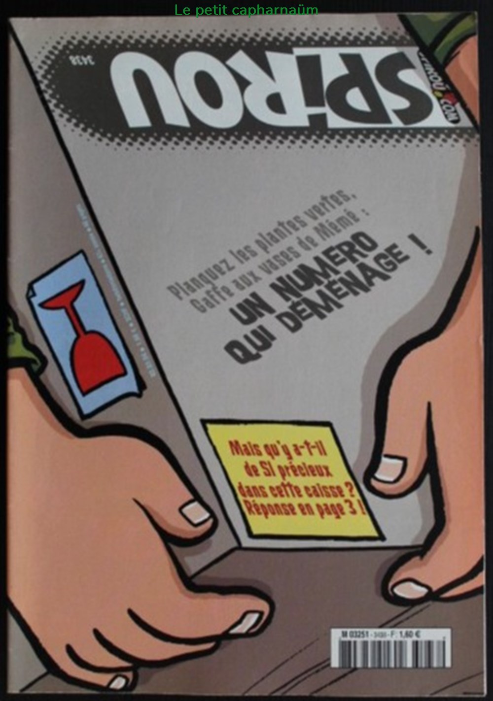 Spirou - 3438 - Couverture : un numéro qui déménage livres bd revues spirou 3438 couverture un numero qui demenage