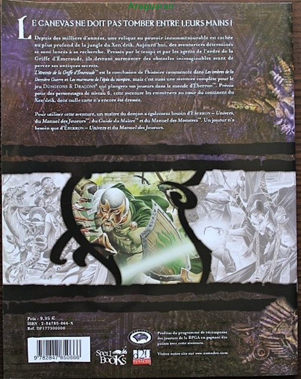 jeux societe jouets roles jeu de role d d3 eberron etreinte de la griffe emeraude