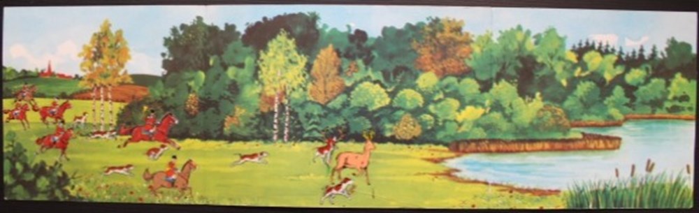 Décorama - Touret - A la chasse à courre 3 divers decorations magnets autocollants decalcomanies decorama touret a la chasse a courre
