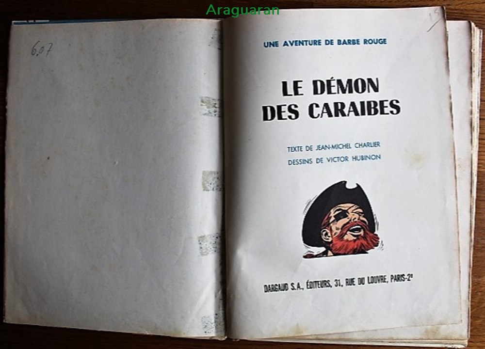 livres bd revues bandes dessinees album barbe rouge 01 le demon des caraibes eo 1961