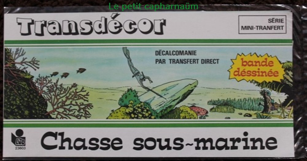 Décorama - Lito - Mini-Transfert - Chasse sous-marine divers decorations magnets autocollants decalcomanies decorama lito mini transfert chasse sous marine