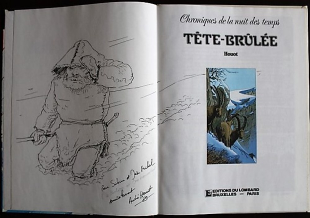 Chroniques de la nuit des temps - 02 - Tête brûlée - EO 1989 dédicacée par Houot 4 livres bd revues bandes dessinees chroniques de la nuit des temps 02 tete brulee eo 1989 dedicacee par houot