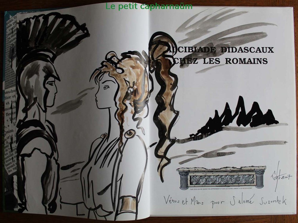Album - Alcibiade Didascaux - 04 - Chez les romains ; Légende, royauté - Rééd. 2003 Dédicacée 3 livres bd revues bandes dessinees album alcibiade didascaux 04 chez les romains legende royaute reed 2003 dedicacee