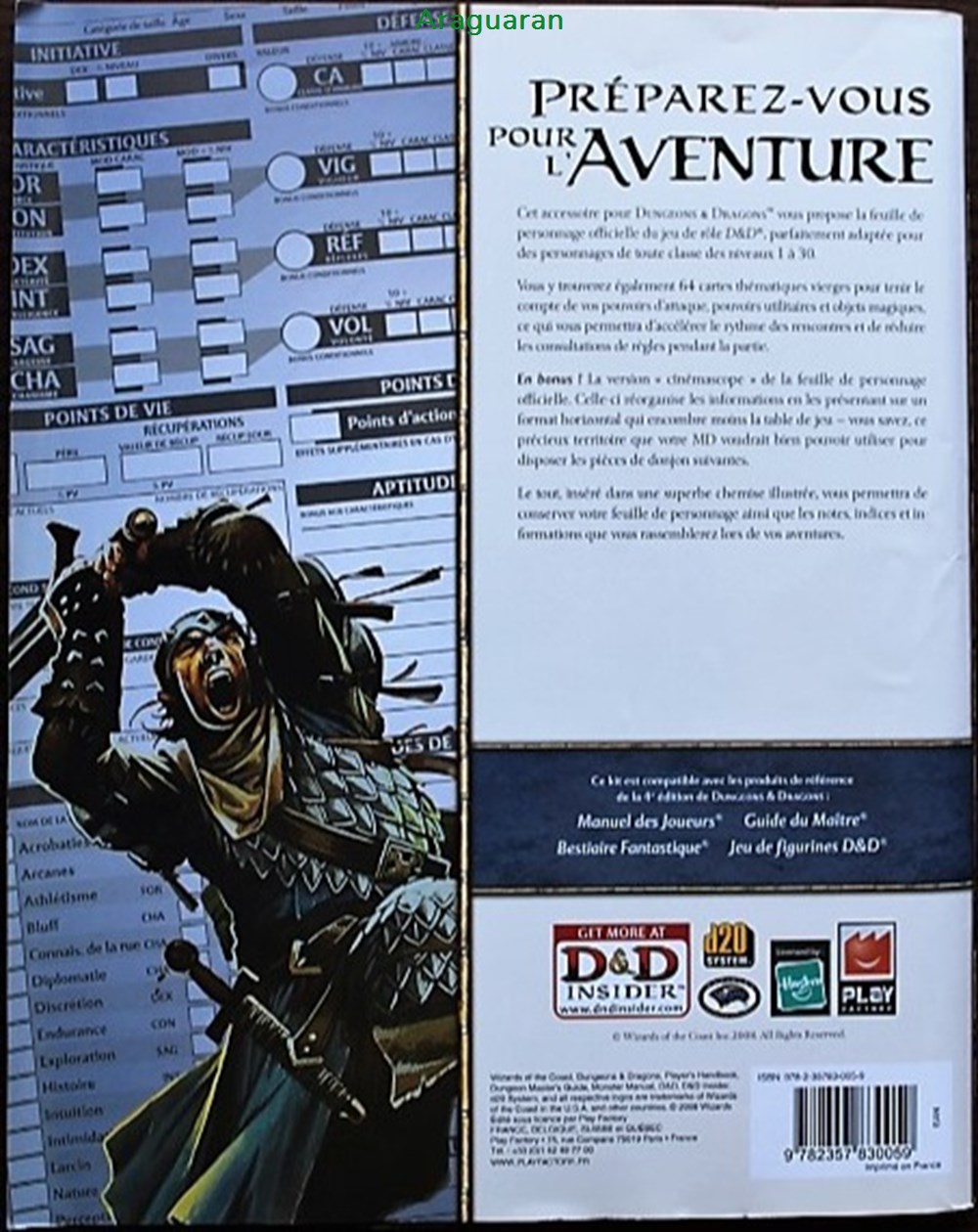 jeux societe jouets roles jeu de role d d4 kit des joueurs