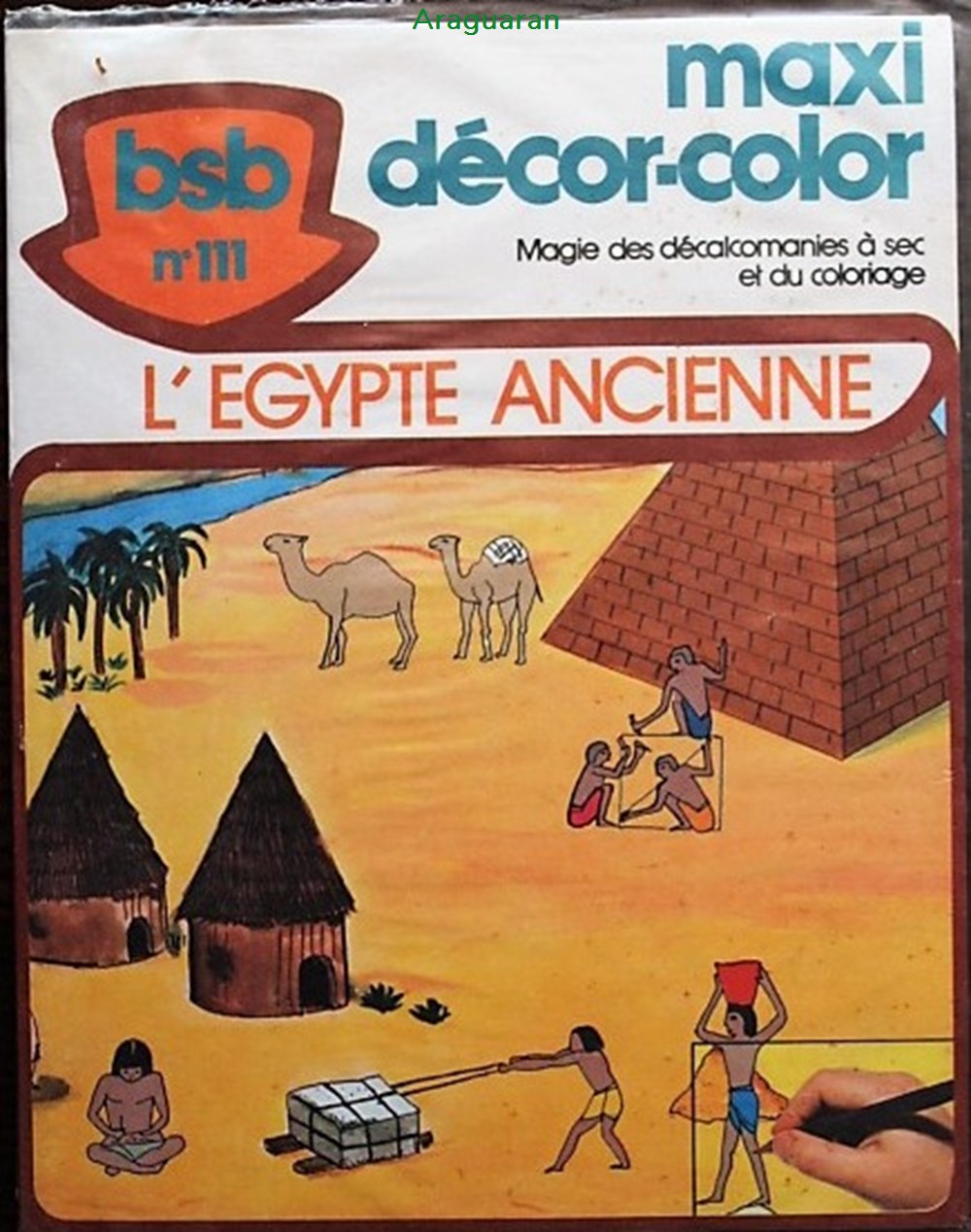 Décorama - BSB - 111 - L'Egypte ancienne divers decorations magnets autocollants decalcomanies decorama bsb 111 egypte ancienne