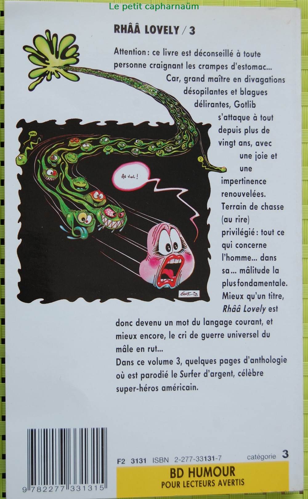 Gotlib - Rhâ-Lovely - 3 - Livre de poche 1997 livres bd revues bandes dessinees gotlib rha lovely 3 livre de poche 1997