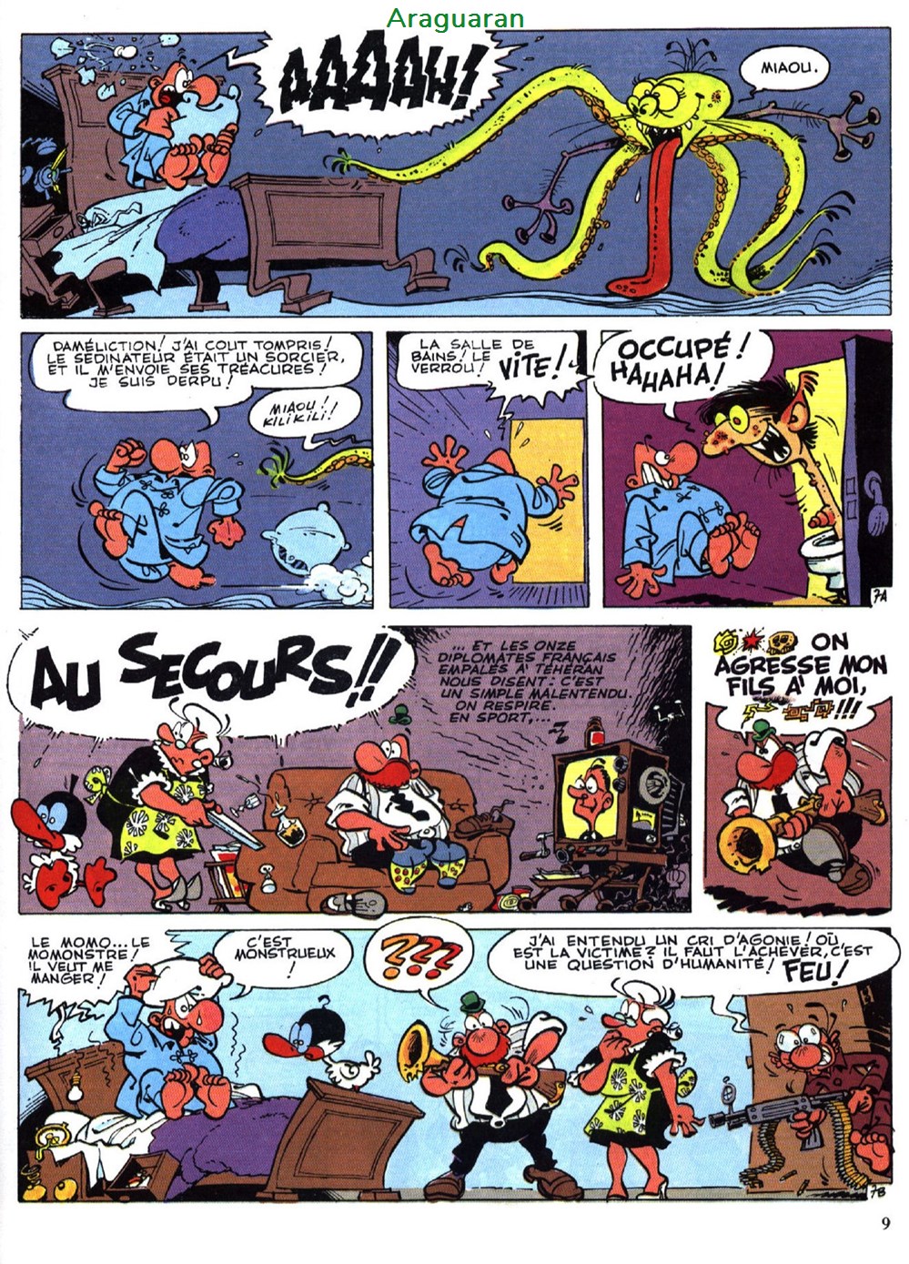 livres bd revues bandes dessinees album achille talon 40 achille talon et le monstre de etang tacule