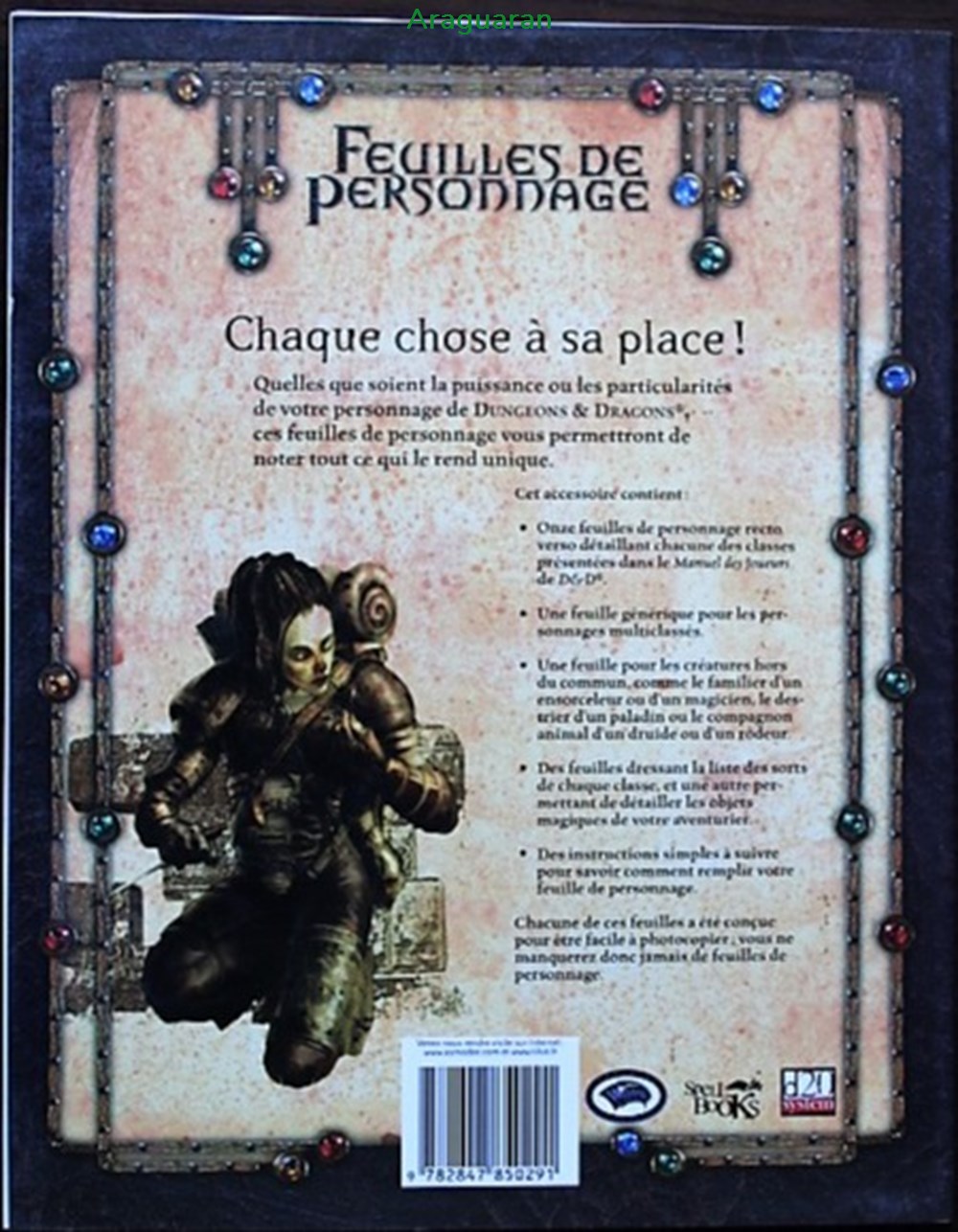 jeux societe jouets roles jeu de role d d3 feuilles de personnage