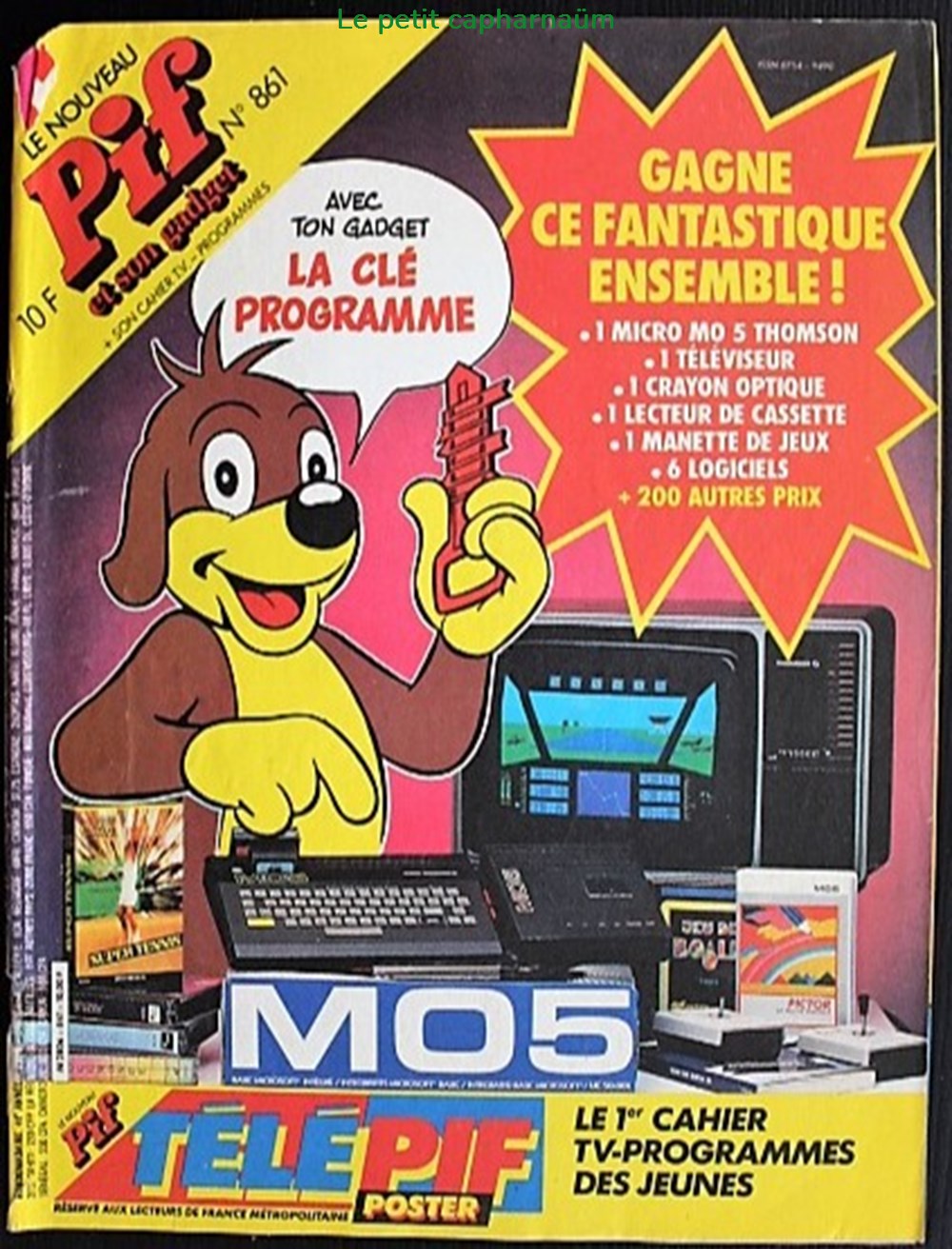 Pif Gadget (Le nouveau) - N°861 de septembre 1985 livres bd revues pif gadget le nouveau n 861 de septembre 1985