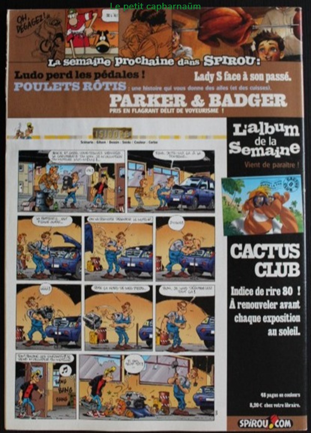 Spirou - 3458 - Couverture : Spip livres bd revues spirou 3458 couverture spip