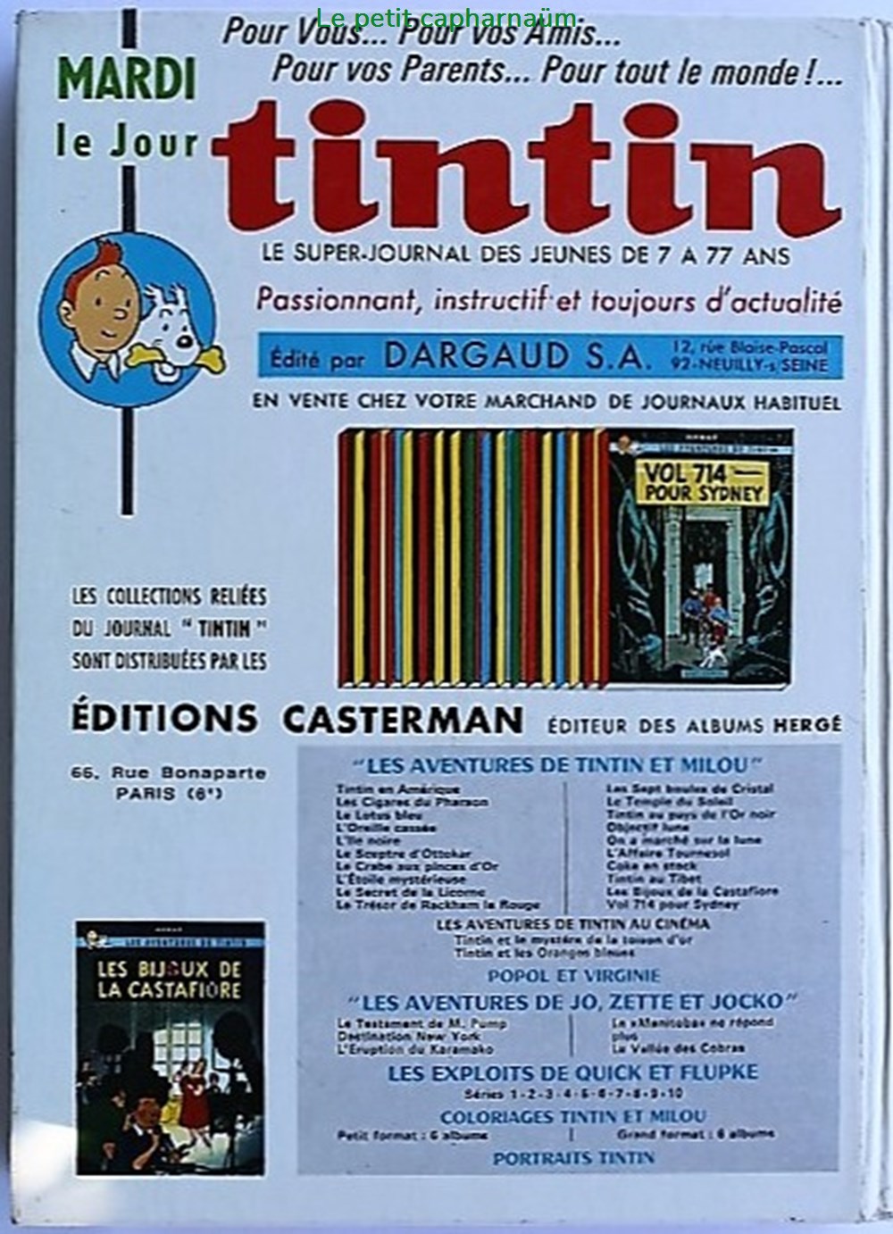 Tintin (édition Française) - Recueil N°086 - Du n°1146 à 1158 - 1970 livres bd revues vieux journaux tintin edition francaise recueil n 086 du n 1146 a 1158 1970