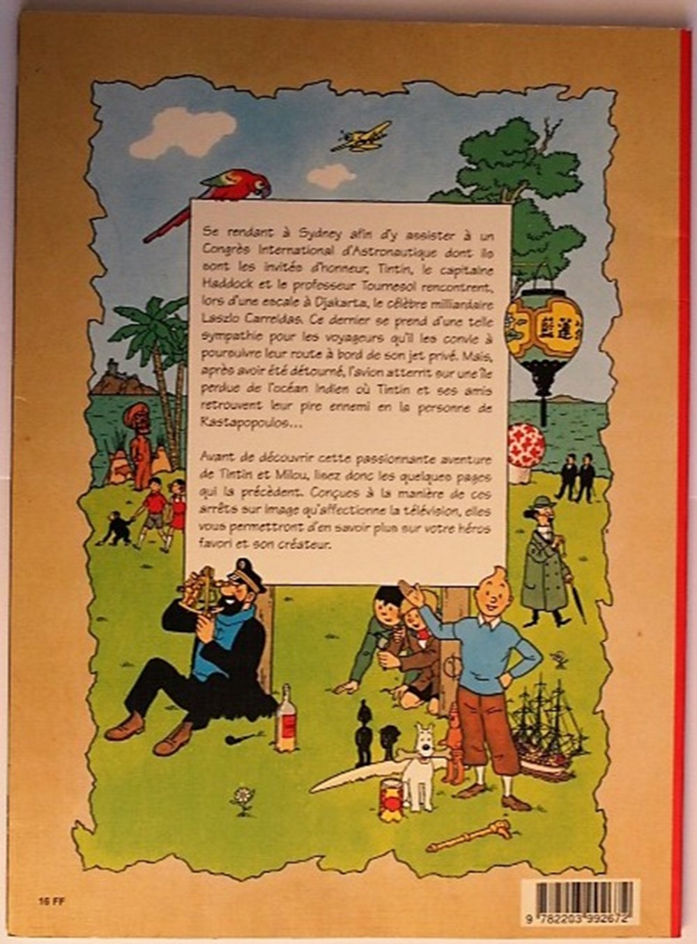 Tintin - 22 - Vol 714 pour Sydney - Rééd. Publicitaire Total 2000 livres bd revues bandes dessinees tintin 22 vol 714 pour sydney reed publicitaire total 2000