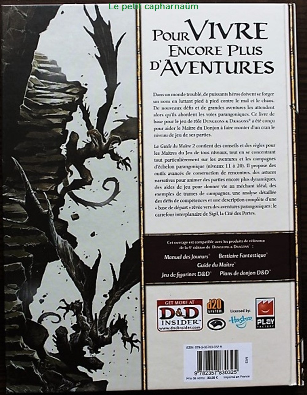 Jeu de rôle - D&D4 - Guide du maître 2 jeux societe jouets roles jeu de role d d4 guide du maitre 2