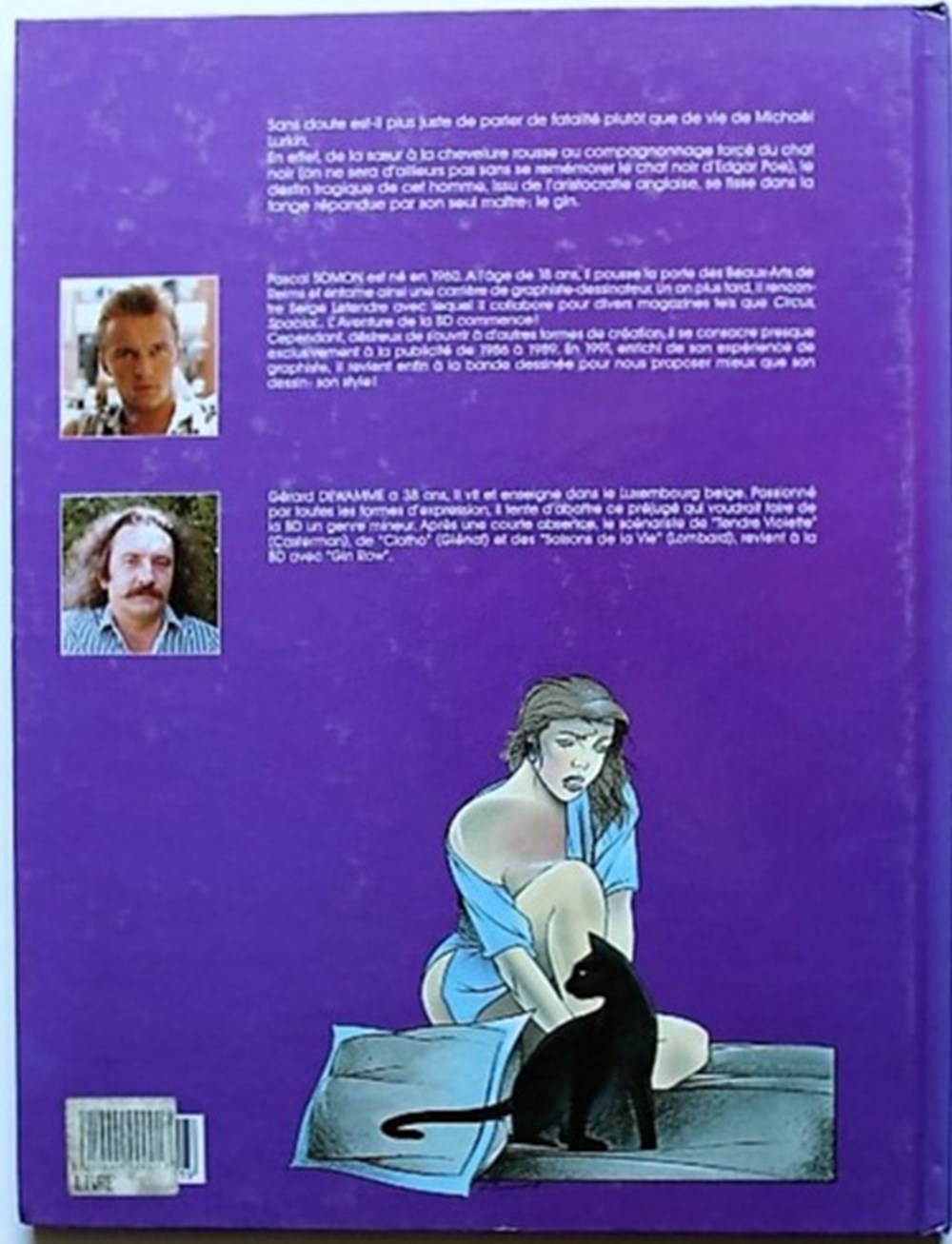 Album - Gin Row - EO 1992 livres bd revues bandes dessinees album gin row eo 1992
