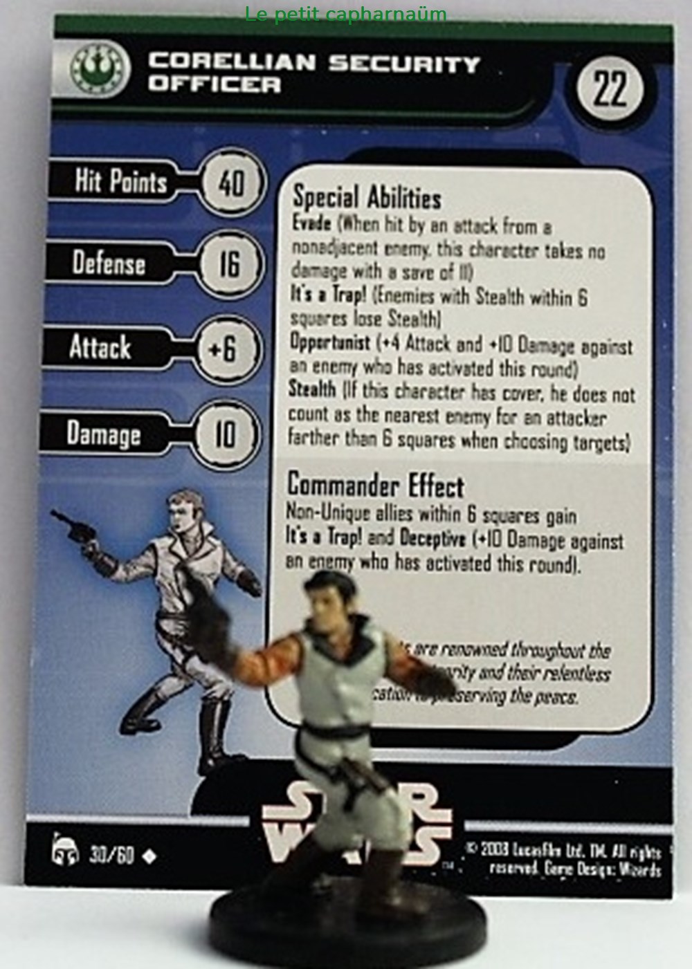 15 Legacy of the force - 30/60 - Corellian Security Officier - Peu Commune 2 figurines cinema star wars 15 legacy of the force 30 60 corellian security officier peu commune