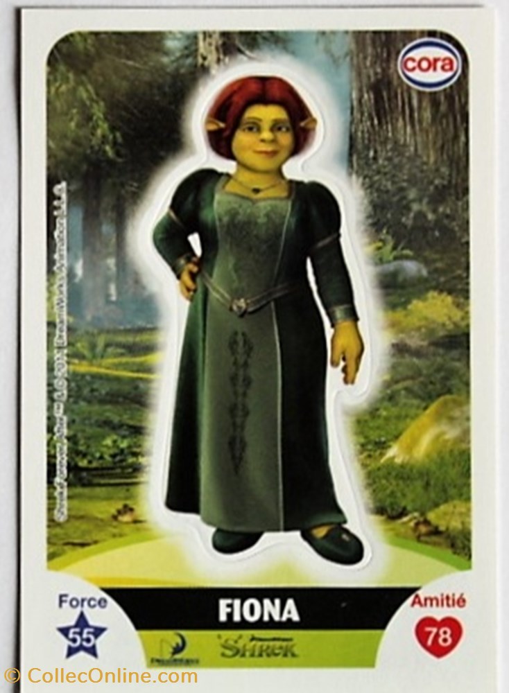 Dreamworks Cora 2011 - S103 - Shrek - Fiona jeux jouets jeu de carte collectionner dreamworks cora 2011 s103 shrek fiona