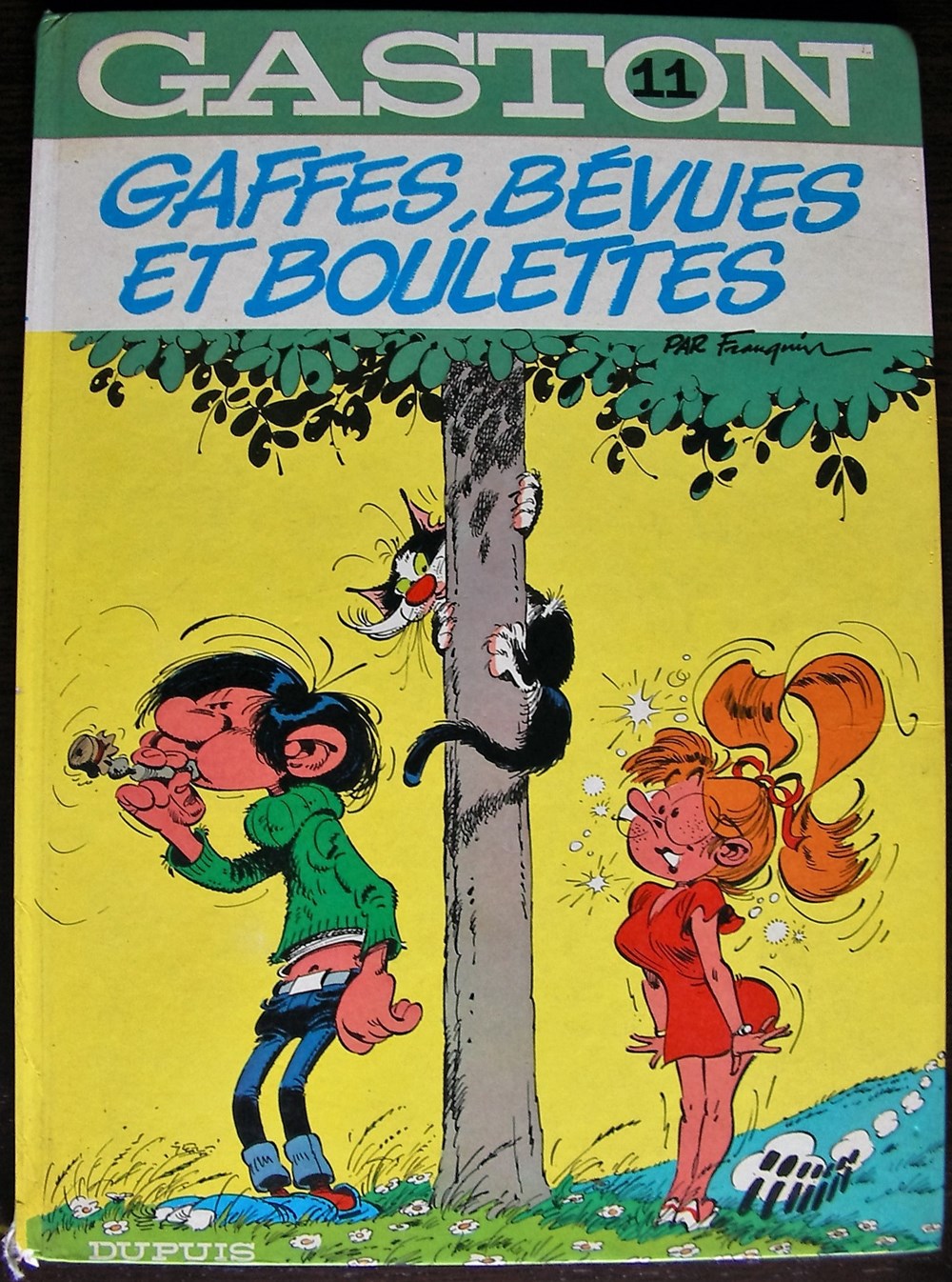 Gaston - 11 - Gaffes, bévues et boulettes - EO 1973 recartonnée livres bd revues bandes dessinees gaston 11 gaffes bevues et boulettes eo 1973 recartonnee